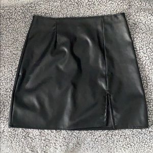 Leather Mini Skirt